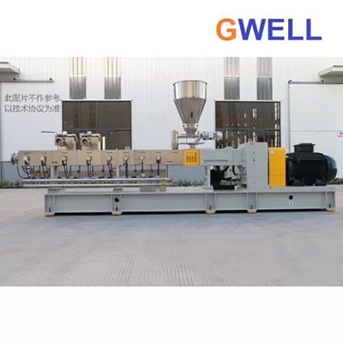 Semi-Automatic 85 Mm Conical Co Rotating Twin Screw Extruder