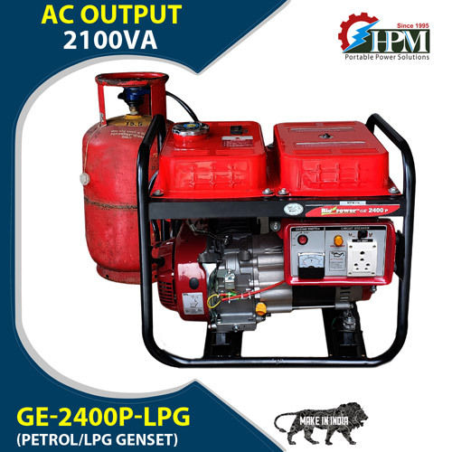 2 KVA LPG Generator  Manual Start Petrol and LPG RUN Model GE-2400P-LPG