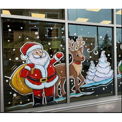 Santa Claus Glass Painting