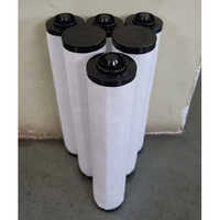 Air Compressor Filter - Stainless Steel, Different Sizes, White Color | Round Design For Industrial Use, Durable And Reliable
