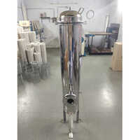 Ss Cartridge Filter Housing - Stainless Steel, Different Size, Silver Color | Industrial Application, Round Shape, Versatile Usage