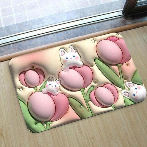 STONE BATH MAT NON SLIP ANTI MOULD 3D ABSORBENT BATH