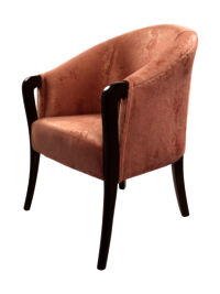 Adhunika Wooden Lounge Chair -Pink