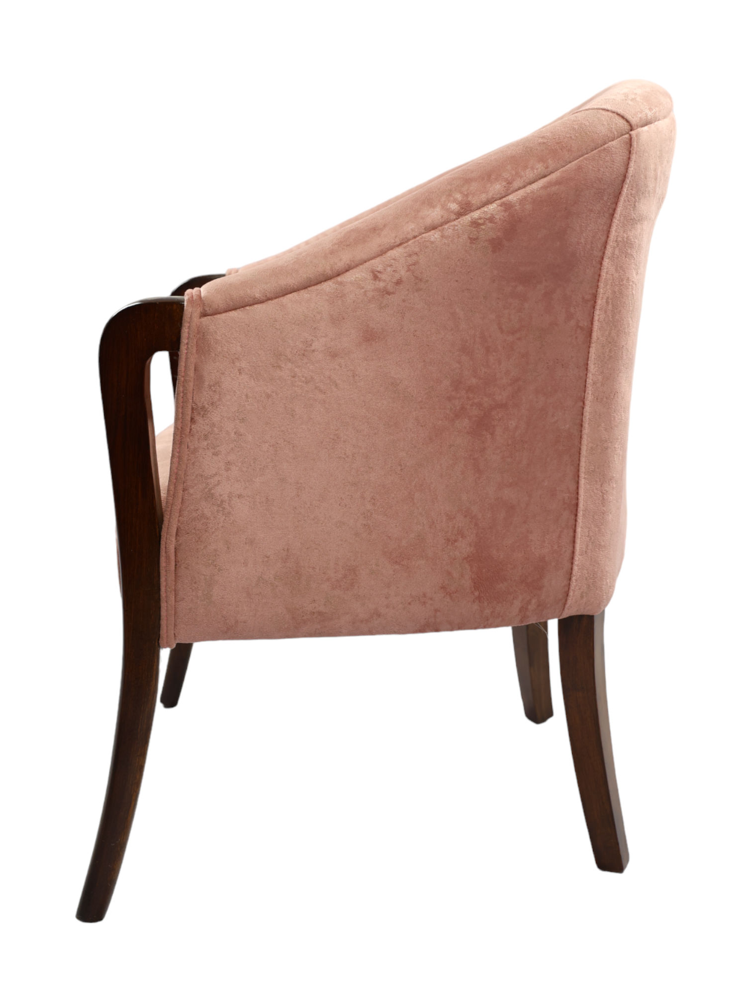 Adhunika Wooden Lounge Chair -Pink