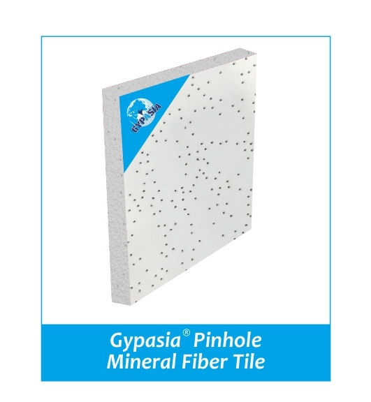 GYPASIA Gypsum Pinhole Mineral Fiber Tile 15mm Square Edge