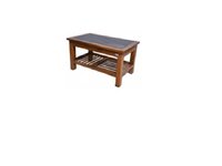 Teak Wood Center Table With Glass Top(wct3)
