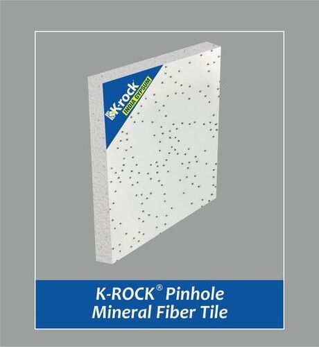 K-ROCK India Gypsum Pinhole Mineral Fiber Tile 15mm Tegular Edge