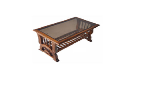 Teak wood Center table with glass top (WCT4)