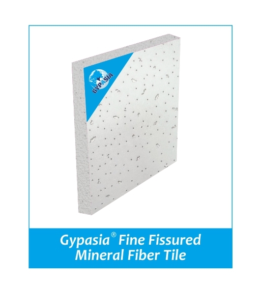 GYPASIA Gypsum Fine Fissured Mineral Fiber Tile Tegular Edge