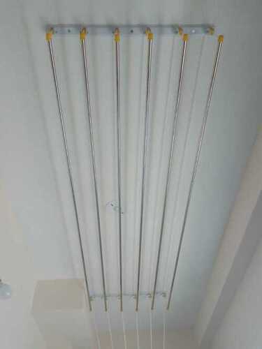 Roof mounted cloth drying zig zag  cloth hangers