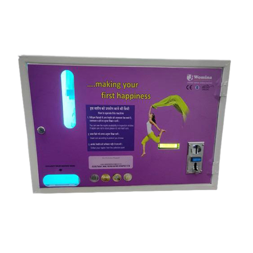 Automatic Sanitary Napkin Vending Machine - Steel Portable Semi-Automatic Design | Consumer Level Electric Power Source