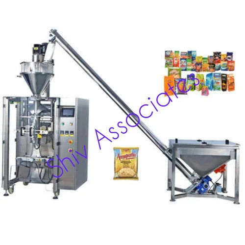 Collar Type Servo Auger PLC Base With Screw Conveyor Pouch Packing Machine