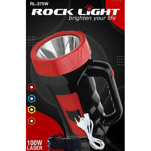 Plastic Rocklight Rechargeable Torch