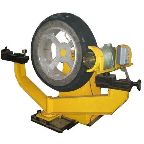 Yellow Paint Coated Ms Tyre Lug Cutter Buffer Machine