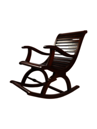 Adhunika Rocking Chair (brown) - Assembly: No Assembly Required