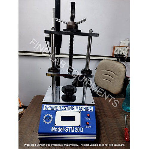 Spring Testing Machine - Color: Silver And Blue