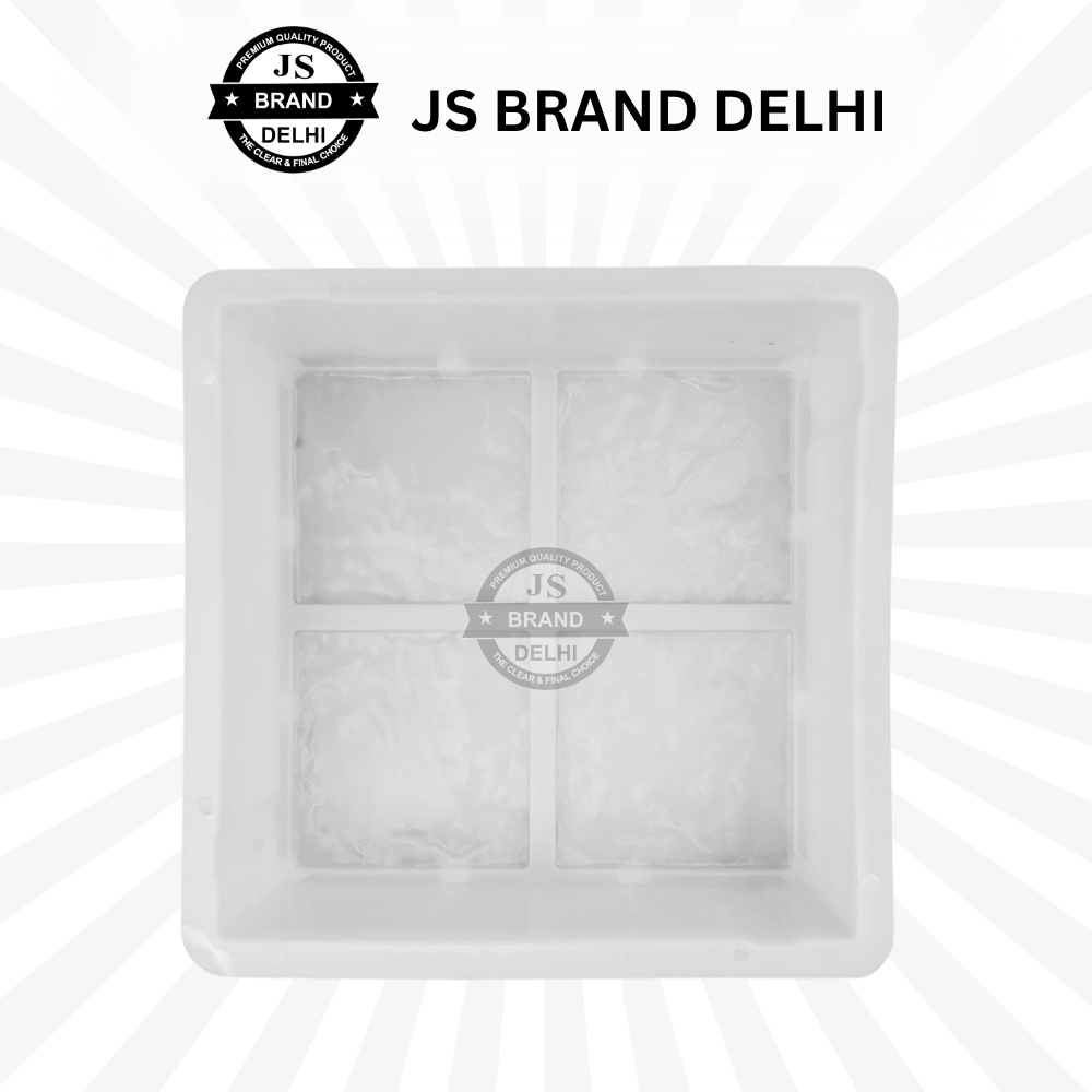 8X8 Stone 4 Dabbi Paver Plastic Moulds - Color: Red
