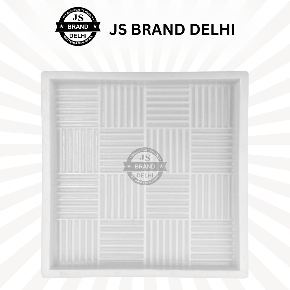 Chatai Chequered Tile Plastic Moulds - Color: Grey