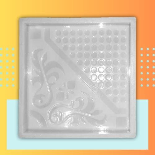 Flower Chequered Tile Plastic Moulds