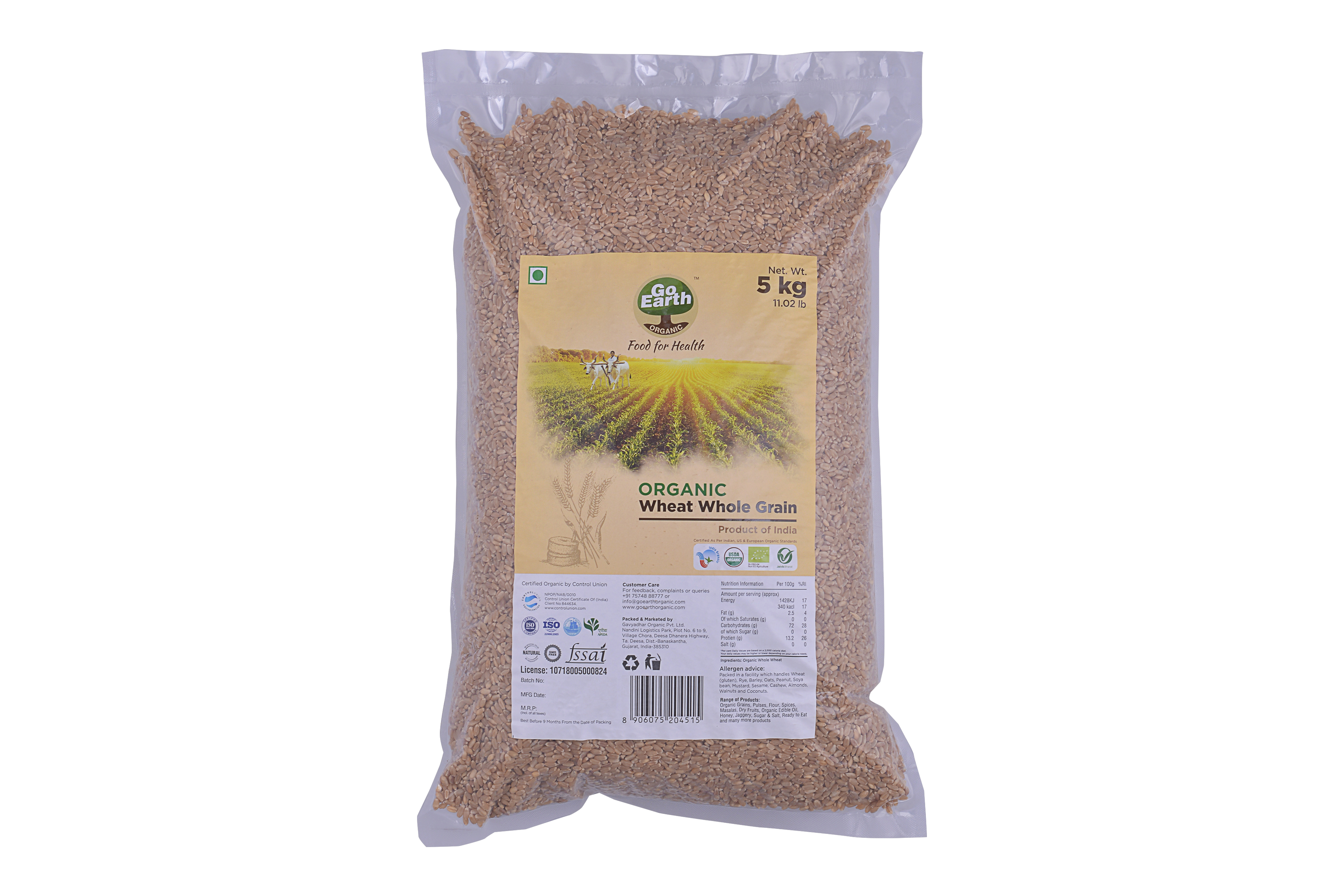 Organice Wheat whole