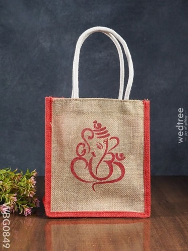 Jute Bag - Color: Natural And Orange