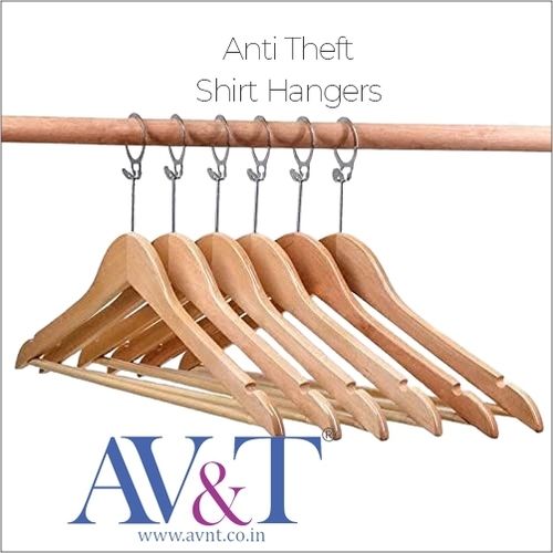 Anti Theft Wooden Hanger for Hotels