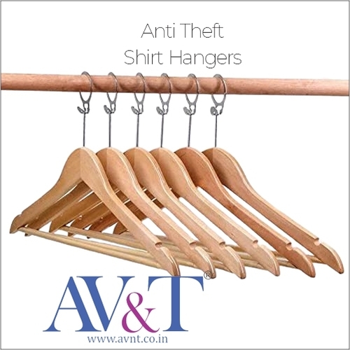 Anti Theft Wooden Hanger for Hotels