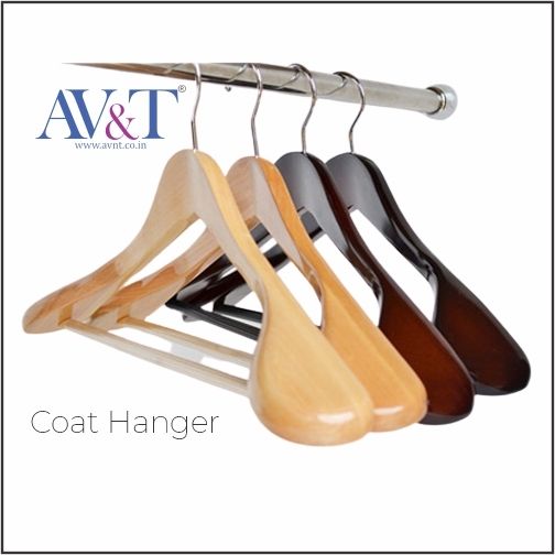 Anti Theft Wooden Hanger for Hotels