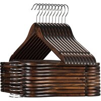 Wooden Hangers Solid Wood - Color: Brown