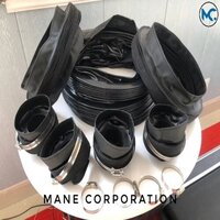 Circular Bellows - Custom Size, Black Color, Flexible Shielding | Durable Design, Easy Installation, Versatile Applications, Cost-effective Solution