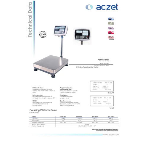 Aczet CTG-200N Counting Platform Scale