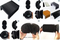 Non Metallic Bellows - Custom Size | Black, Max. Temperature 60â°c, Industrial Usage, Weight 100kg, Protects Against Dust In Hydraulic And Cnc Machines