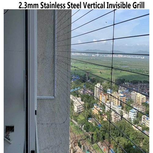 2.3mm Stainless Steel Vertical Invisible Grill