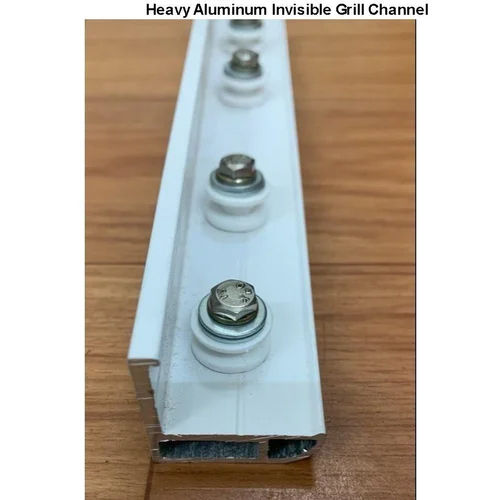 White Heavy Aluminum Invisible Grill Channel