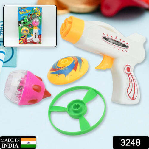 FLASH & SOUND SUPER SPEED SPINNER GUN SET FOR KIDS