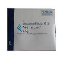 Menopur Menotropins Injection - 75 I.u. Dosage, Powder And Solvent For Injection, Suitable For Adults, Keep Dry & Cool