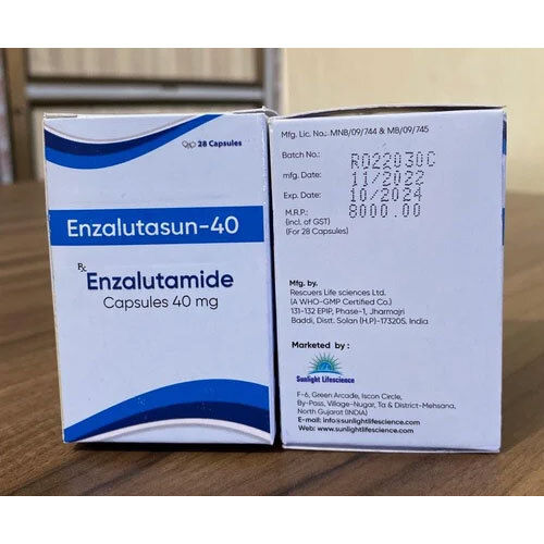 Enzalutamide Capsules 40 Mg Expiration Date: 2 Years