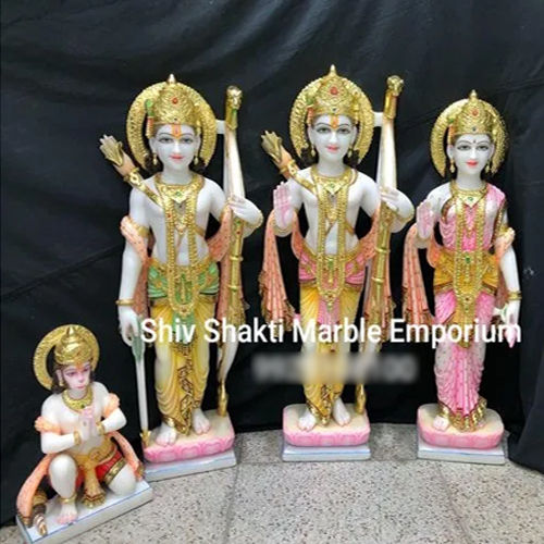 Mirror Finish Ram Darbar Marble Statue