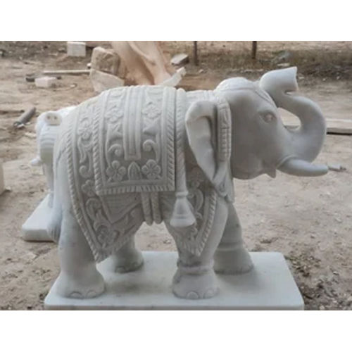 Marble Elephant Statue