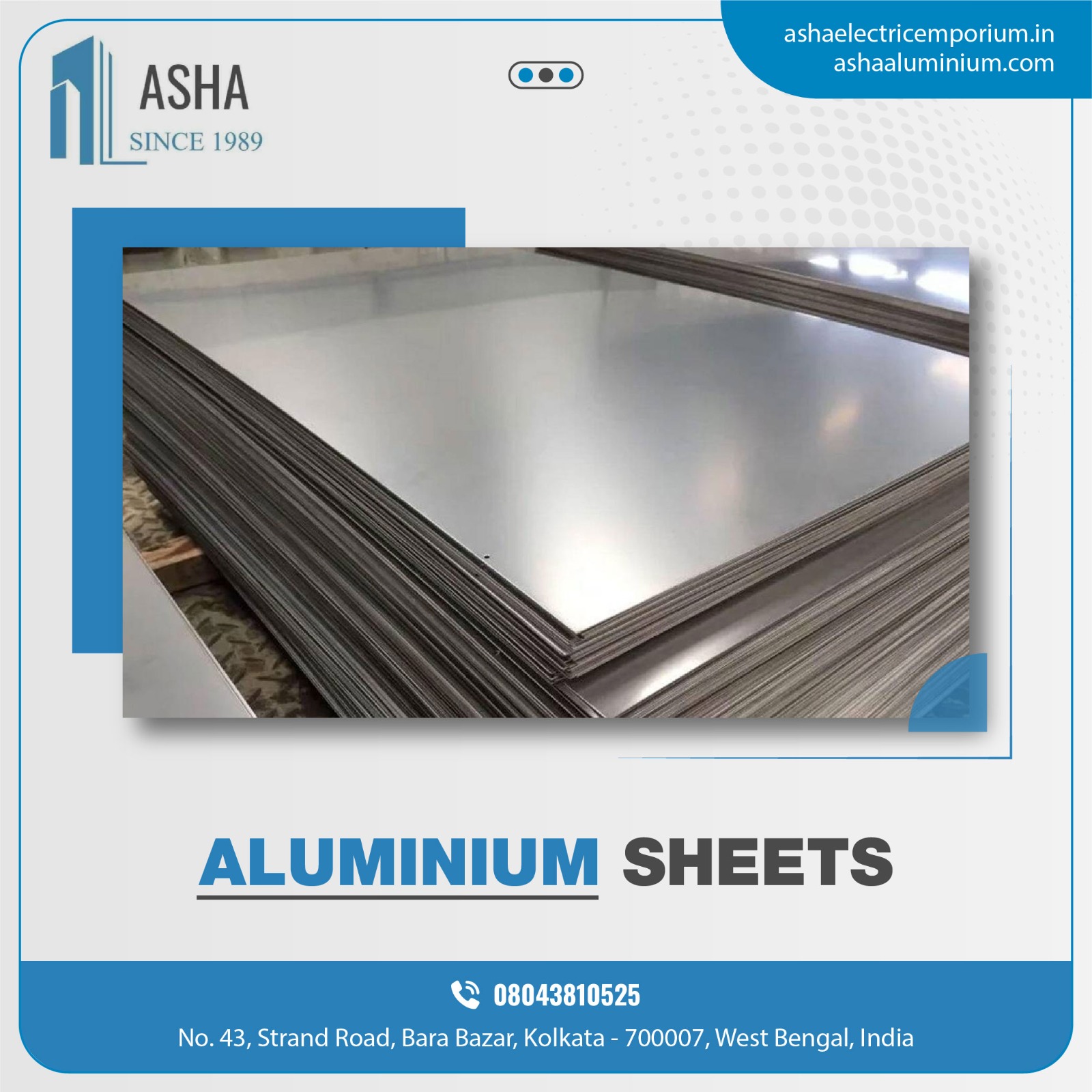Aluminium Caul Board Sheet - Color: Silver