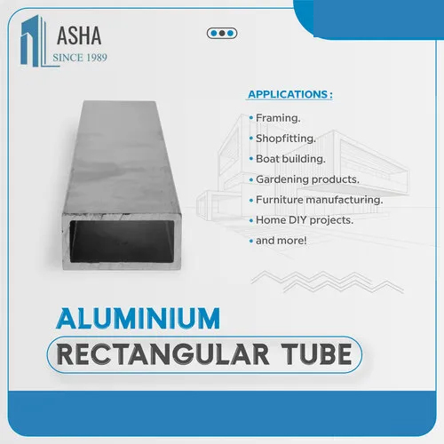 Industrial Aluminium Rectangular Tube