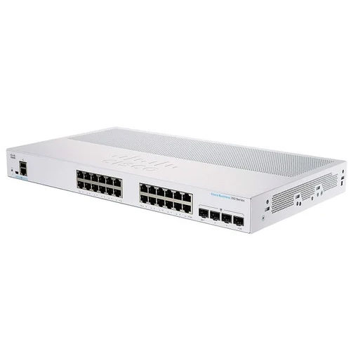Cisco CBS350-24P-4G-IN (24 10 100 1000 Poe Plus Ports With 195w Power Budget 4 Gigabit Sfp)