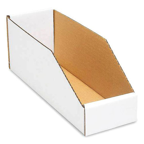 Rectangular White Corrugated Laminated Fpo Bin