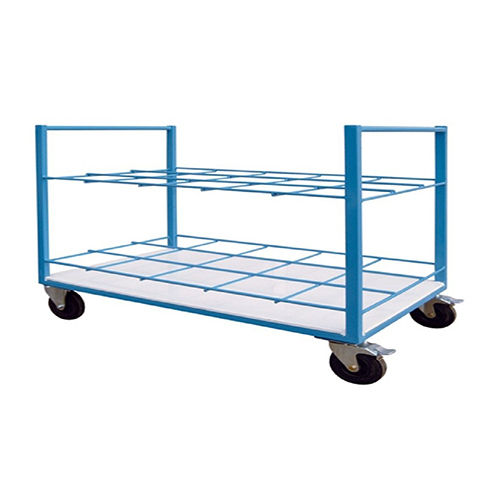 Steel Customized Material Handling Solution Trolley Rack Metal Basket