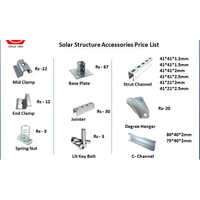 Solar Accessories - Metal | Various Sizes, Silver Finish