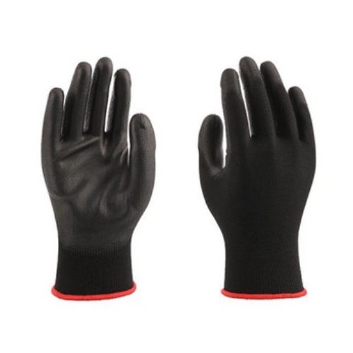 Black Polyurethane Gloves