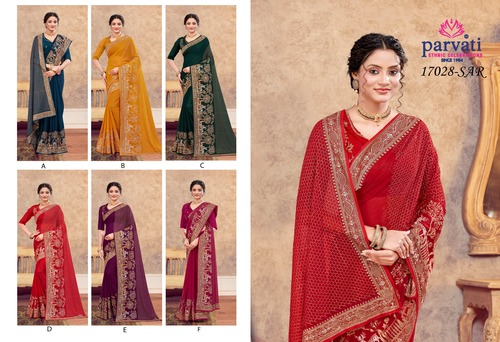 Women Shimmer Saree -6