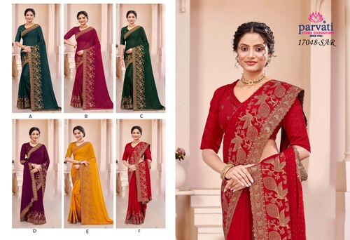 Women Shimmer Saree -8