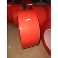 Double Sided Polyester Tape - High-quality Red 12mm Width | Strong Double-coated Adhesion For Versatile Applications