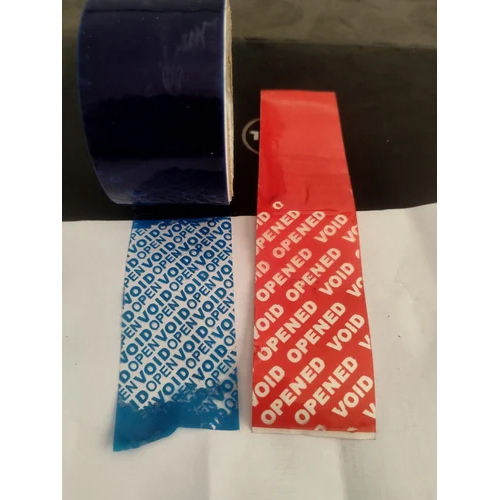 Red And Blue Tamper Evident Void Tape